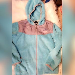 North face extra large baby blue sweater